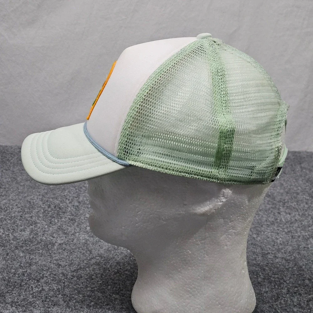 The North Face Trucker Hat Unisex OS Mint Green White Patch Snapback Mesh Cap